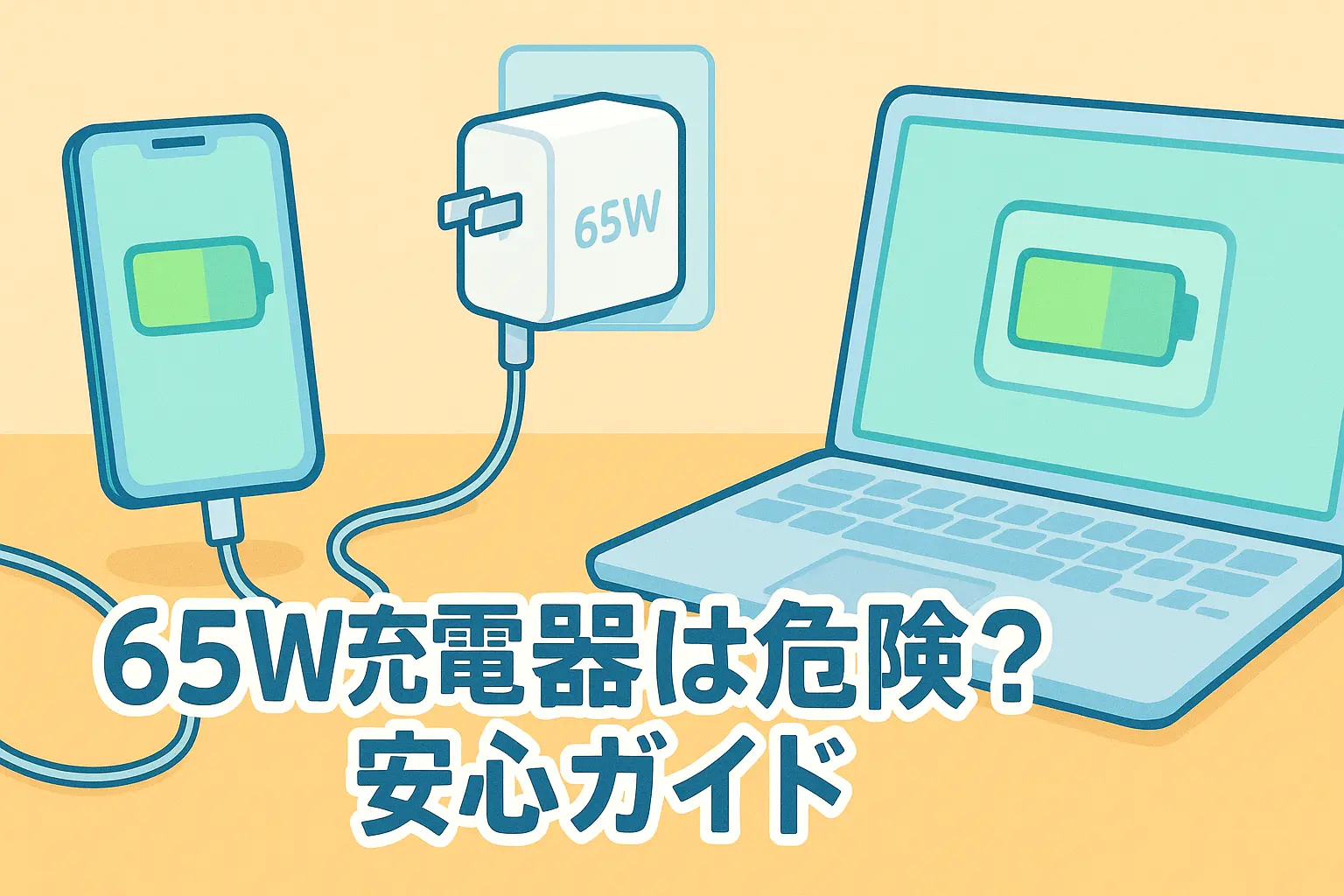 65W充電器は危険？安心ガイド