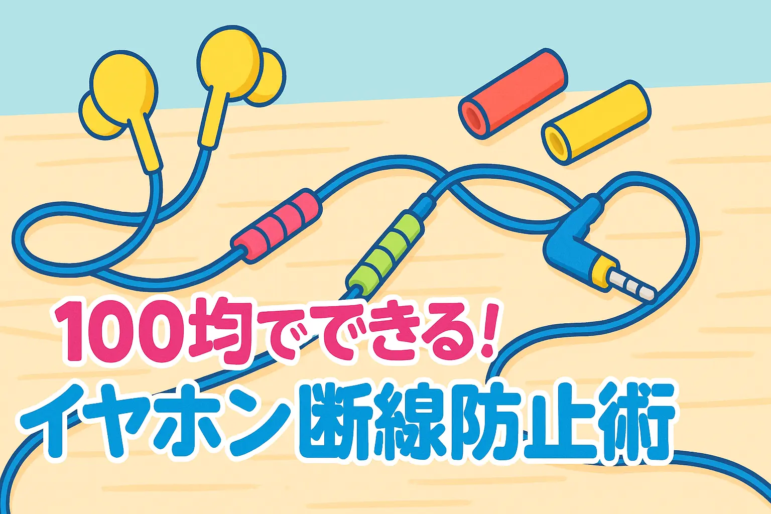 イヤホン断線防止術