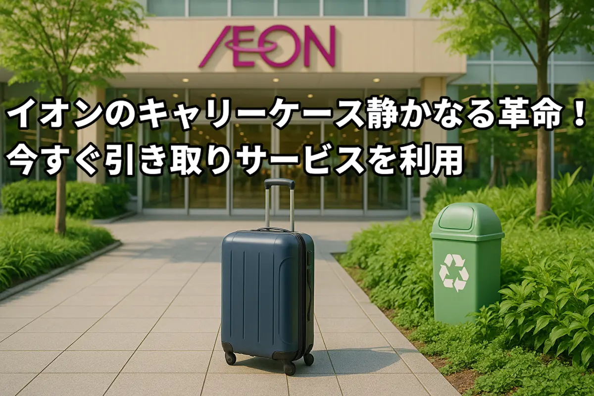イオンのキャリーケース静かなる革命！今すぐ引き取りサービスを利用