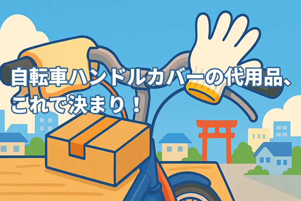 自転車のハンドルカバー