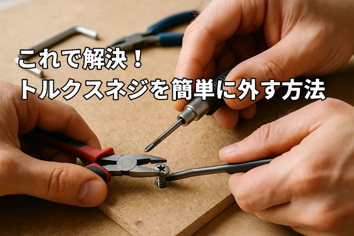 これで解決！トルクスネジを簡単に外す方法