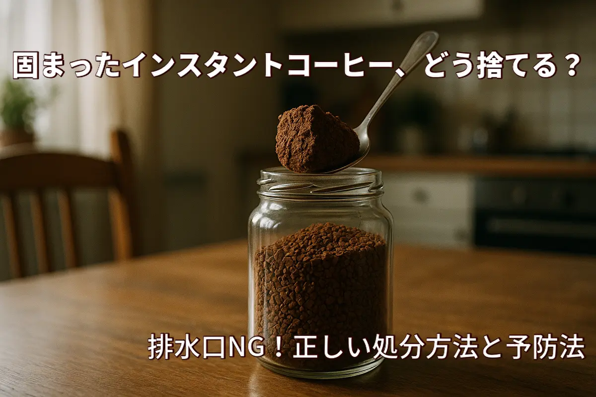 固まったインスタントコーヒーの正しい捨て方と処分方法